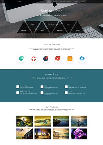 电子产品维修服务网站html静态网站模板