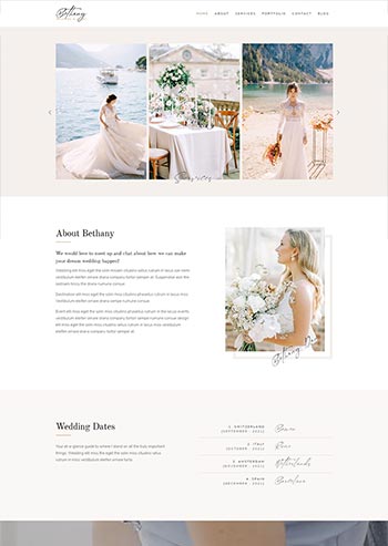 bootstrap婚礼活动策划公司网页模板